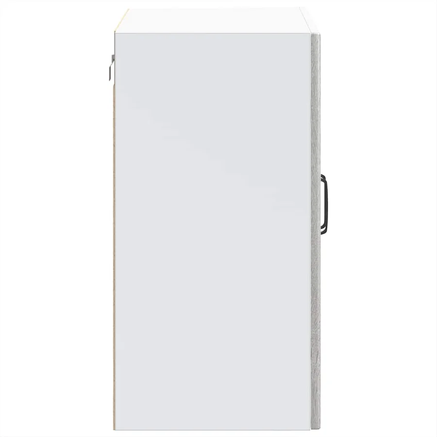 Armoire murale de cuisine avec porte vitrée "Lucca" Bois d'ingénierie Sonoma gris - 8