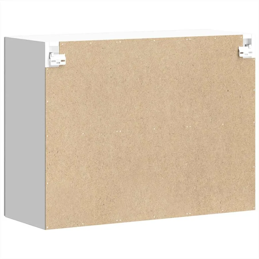 Armoire murale de cuisine avec porte vitrée "Lucca" Bois d'ingénierie Sonoma gris - 9