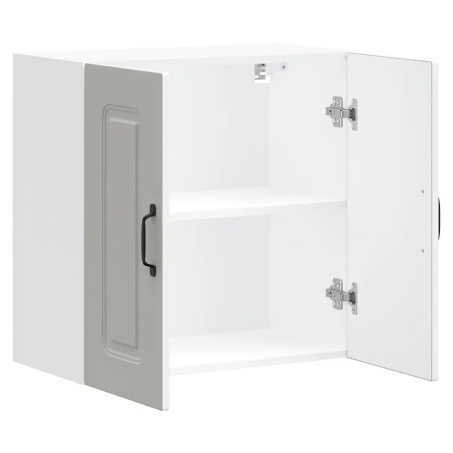Armoire murale de cuisine Kalmar blanc bois d'ingénierie - 5
