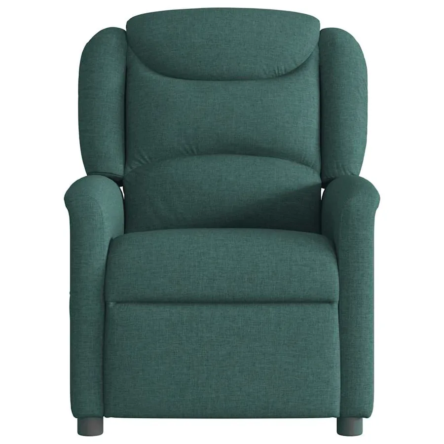 Fauteuil de massage inclinable électrique Vert foncé Tissu - 5
