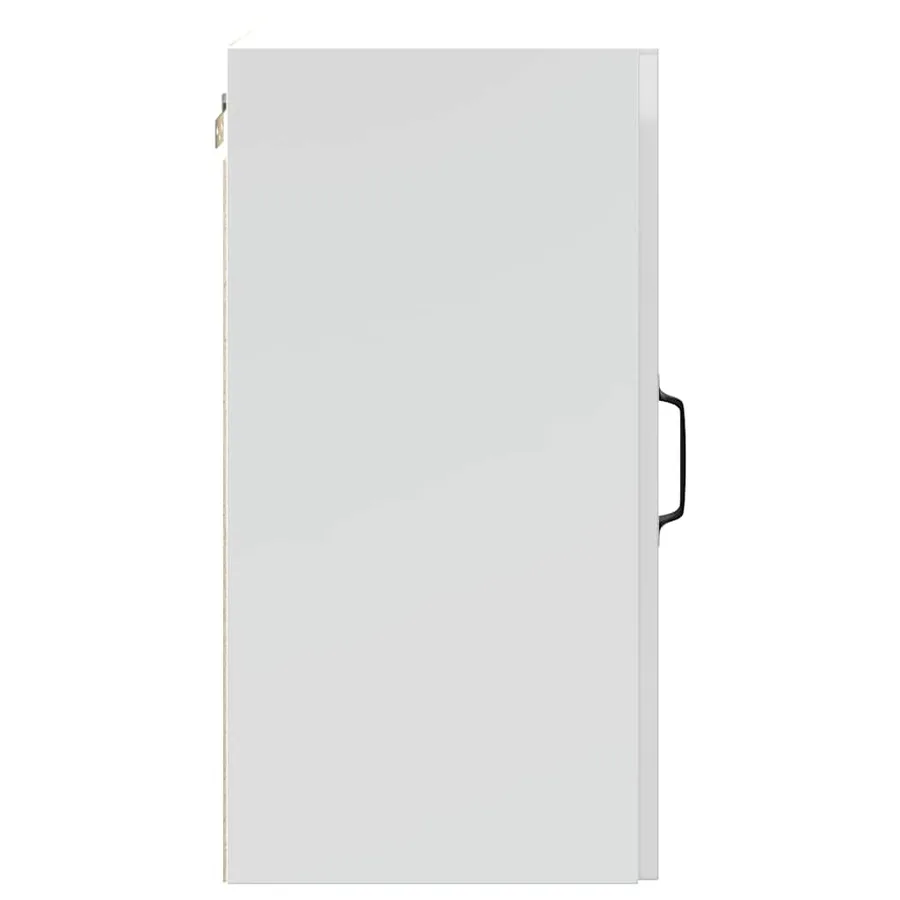 Meuble haut de cuisine Kalmar en bois d'ingénierie blanc brillant - 7