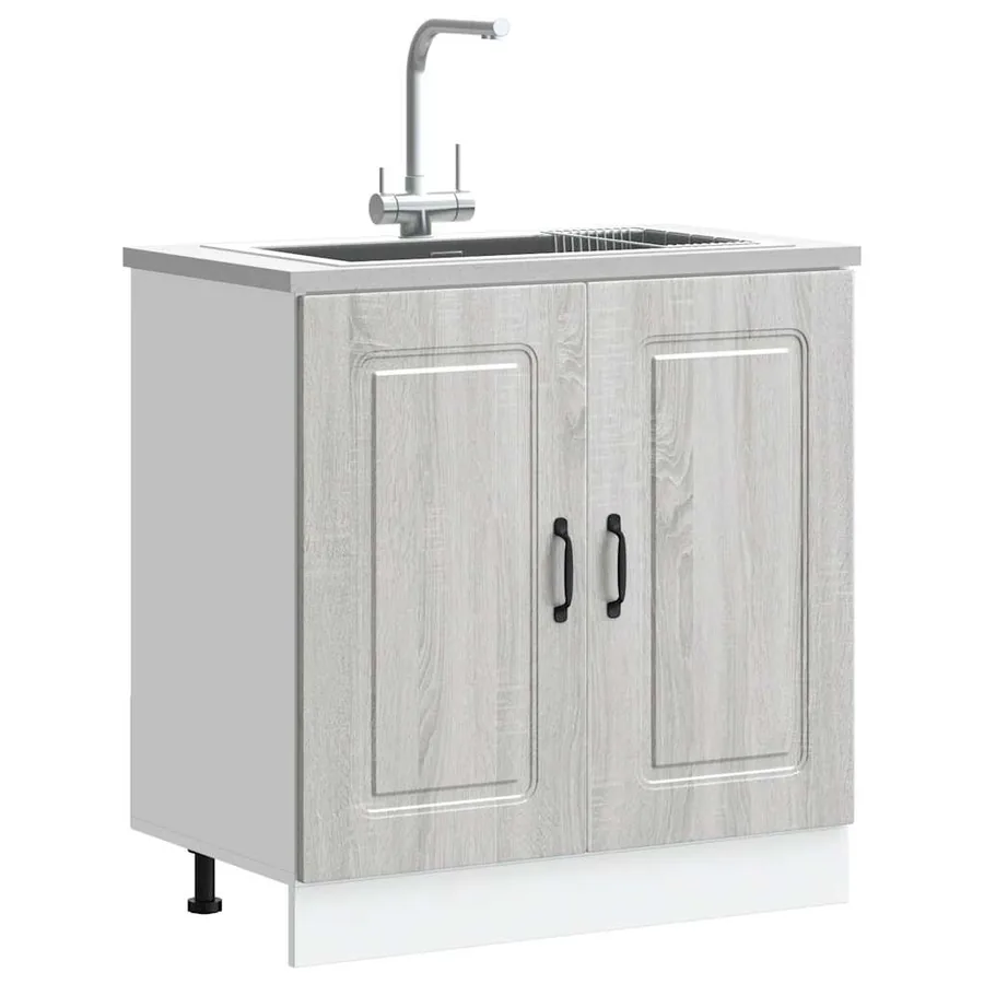 Meuble bas pour évier Kalmar chêne sonoma bois ingénierie