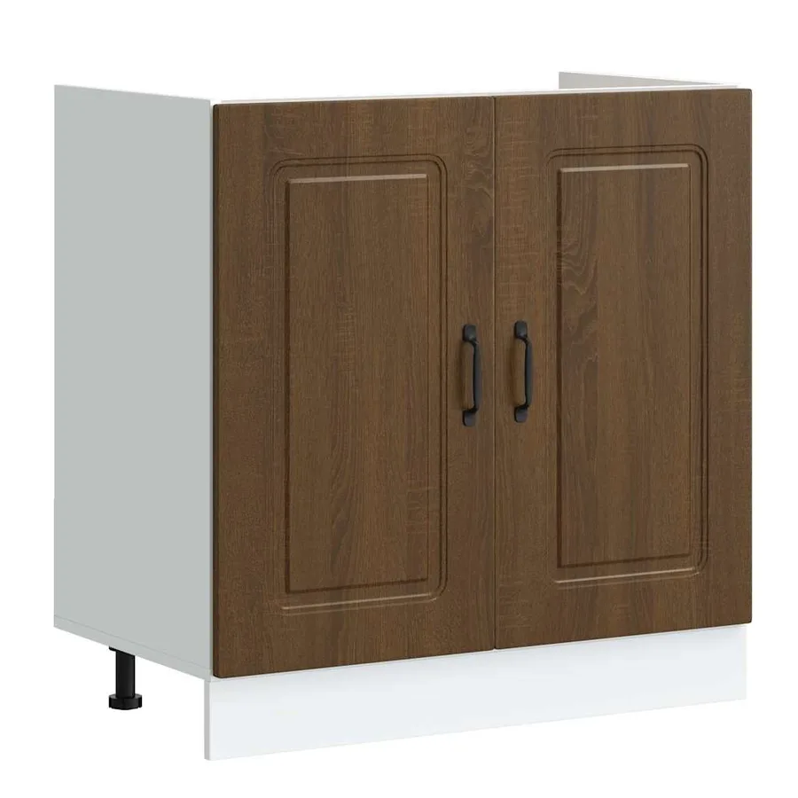 Armoire de cuisine Kalmar Chêne brun 80 x 46 x 81,5 cm - 4