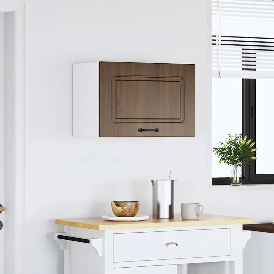Armoire murale de cuisine Kalmar chêne marron bois d'ingénierie - 3