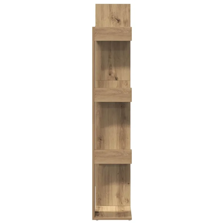 Bibliothèque chêne artisanal 86x25,5x140 cm bois d'ingénierie - 6