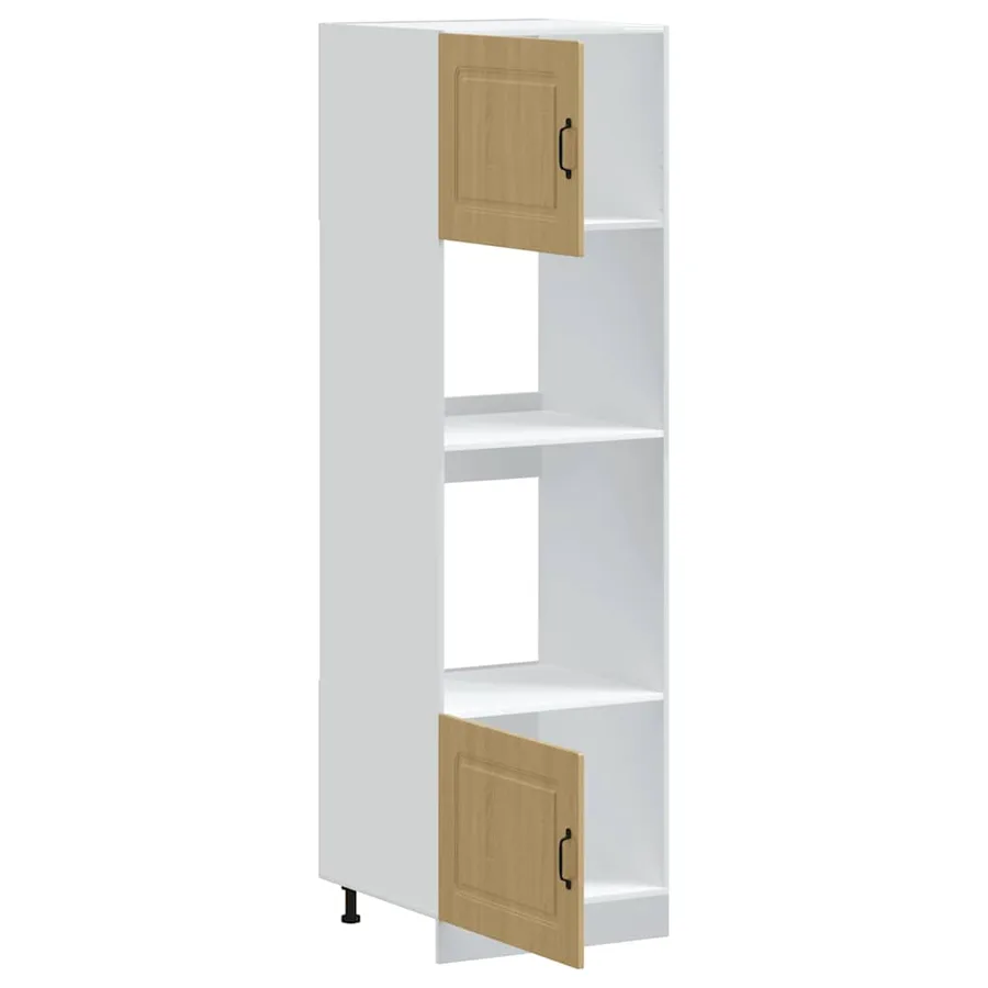 Armoires de four 2 pièces "Kalmar" en bois d'ingénierie chêne Sonoma - 5