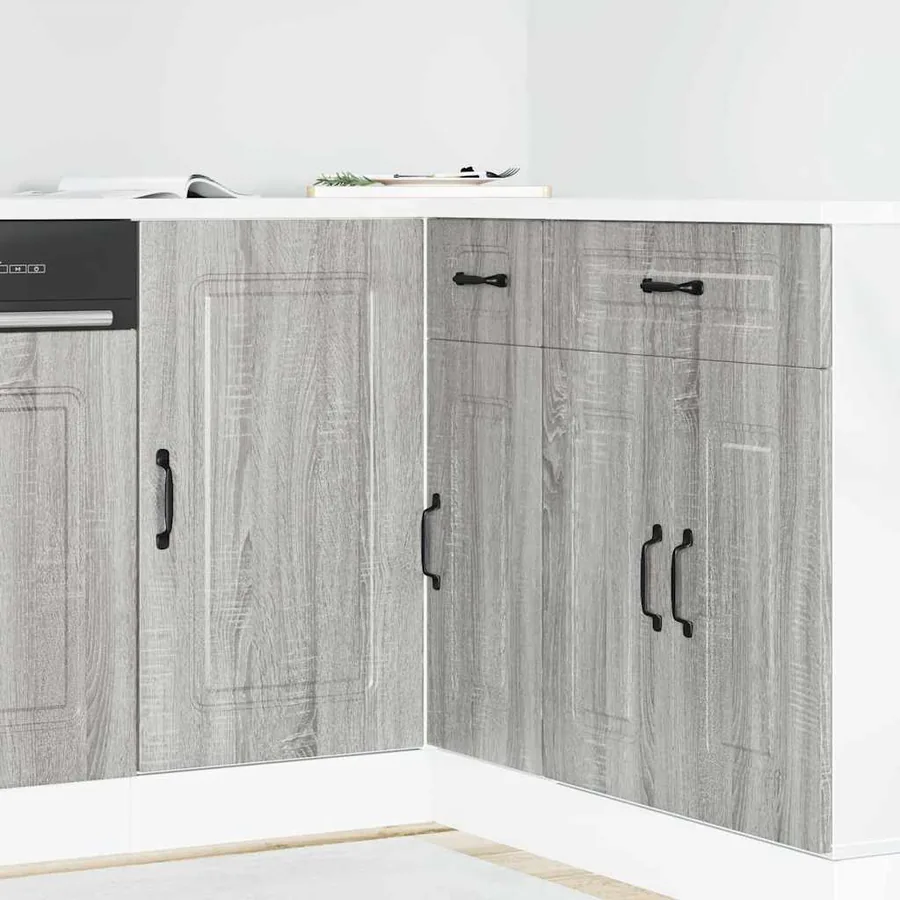 Armoire de cuisine Kalmar sonoma gris bois d'ingénierie