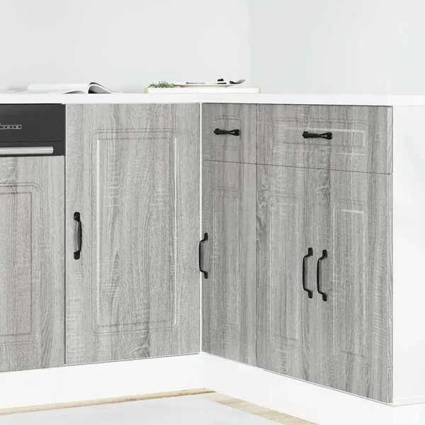 Armoire de cuisine Kalmar sonoma gris bois d'ingénierie