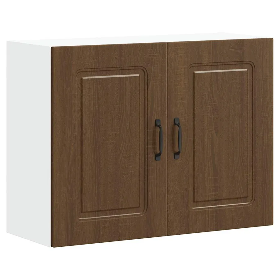Armoire murale de cuisine Kalmar chêne marron bois d'ingénierie