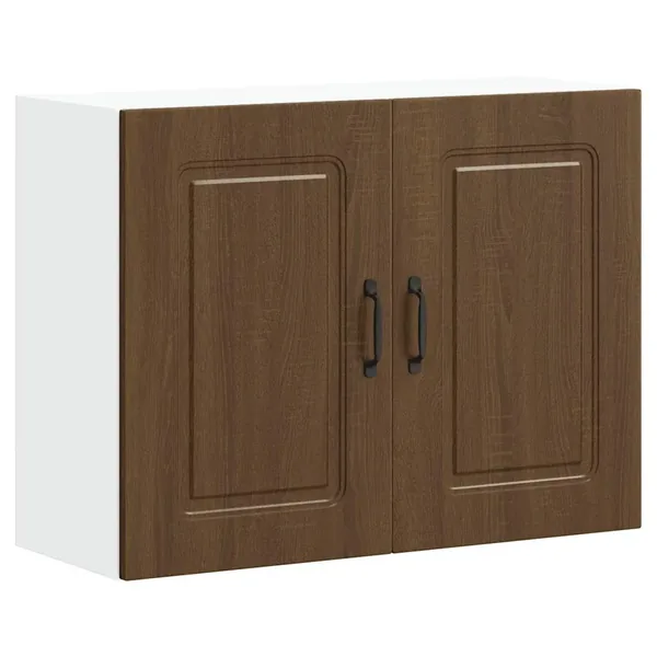 Armoire murale de cuisine Kalmar chêne marron bois d'ingénierie