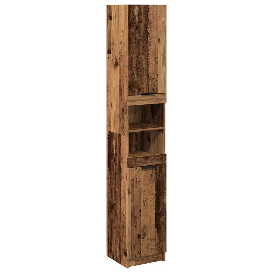 Armoire de salle de bain vieux bois bois d'ingénierie - 2