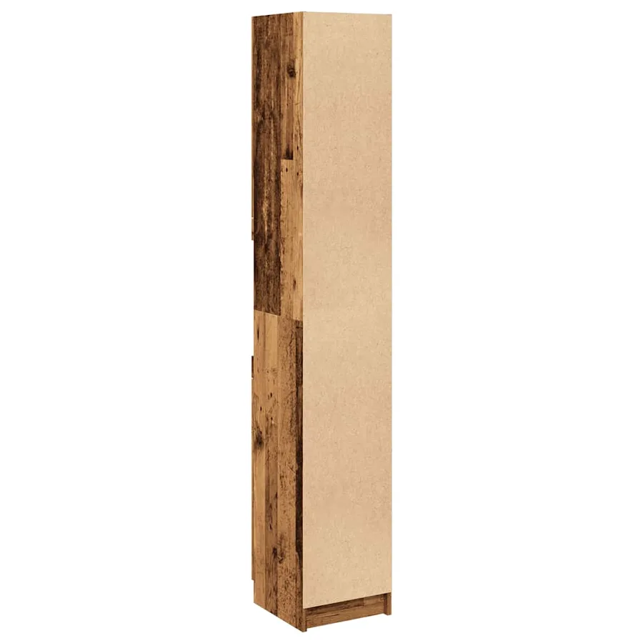 Armoire de salle de bain vieux bois bois d'ingénierie - 6