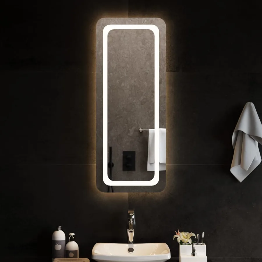 Miroir de salle de bain à LED 40x100 cm