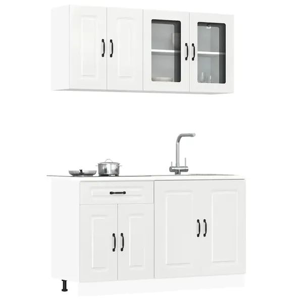 Ensemble d'armoires de cuisine 4 pcs Kalmar bois d'ingénierie