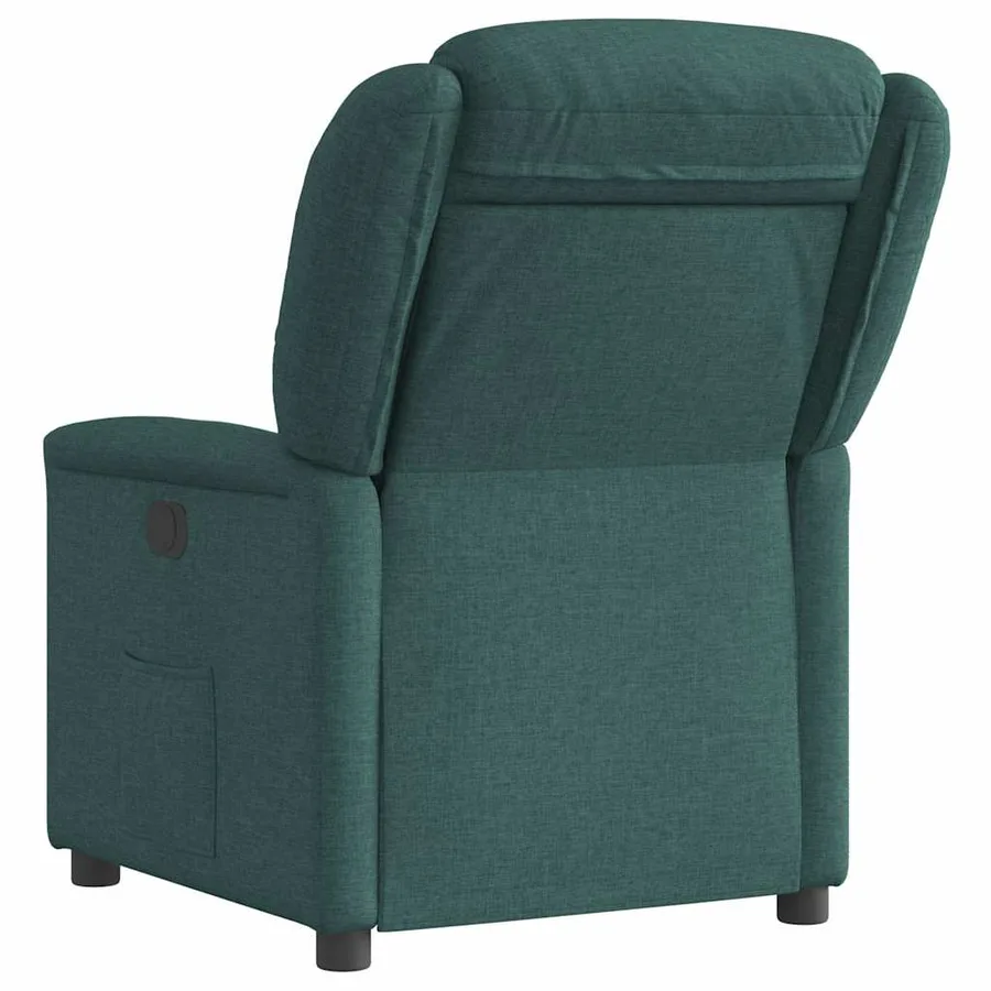 Fauteuil inclinable Vert foncé Tissu - 5