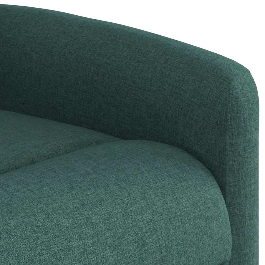 Fauteuil inclinable vert foncé tissu - 11
