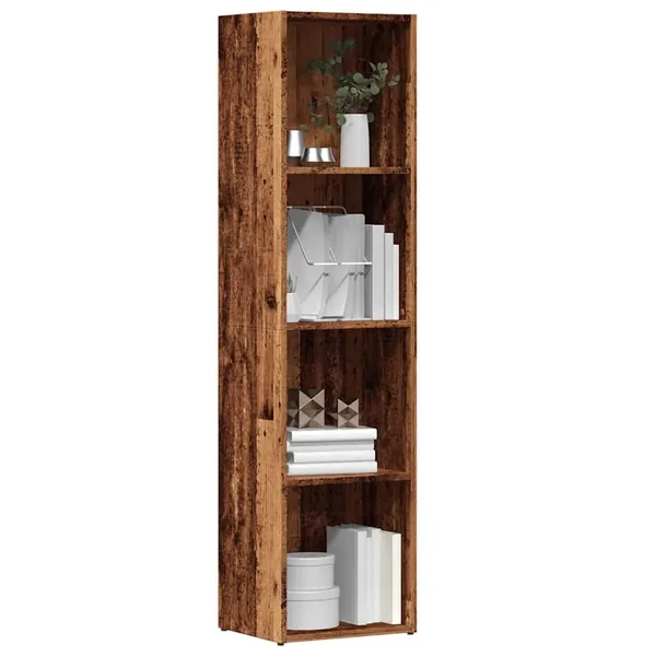 Bibliothèque vieux bois 36x30x143 cm Bois d'ingénierie