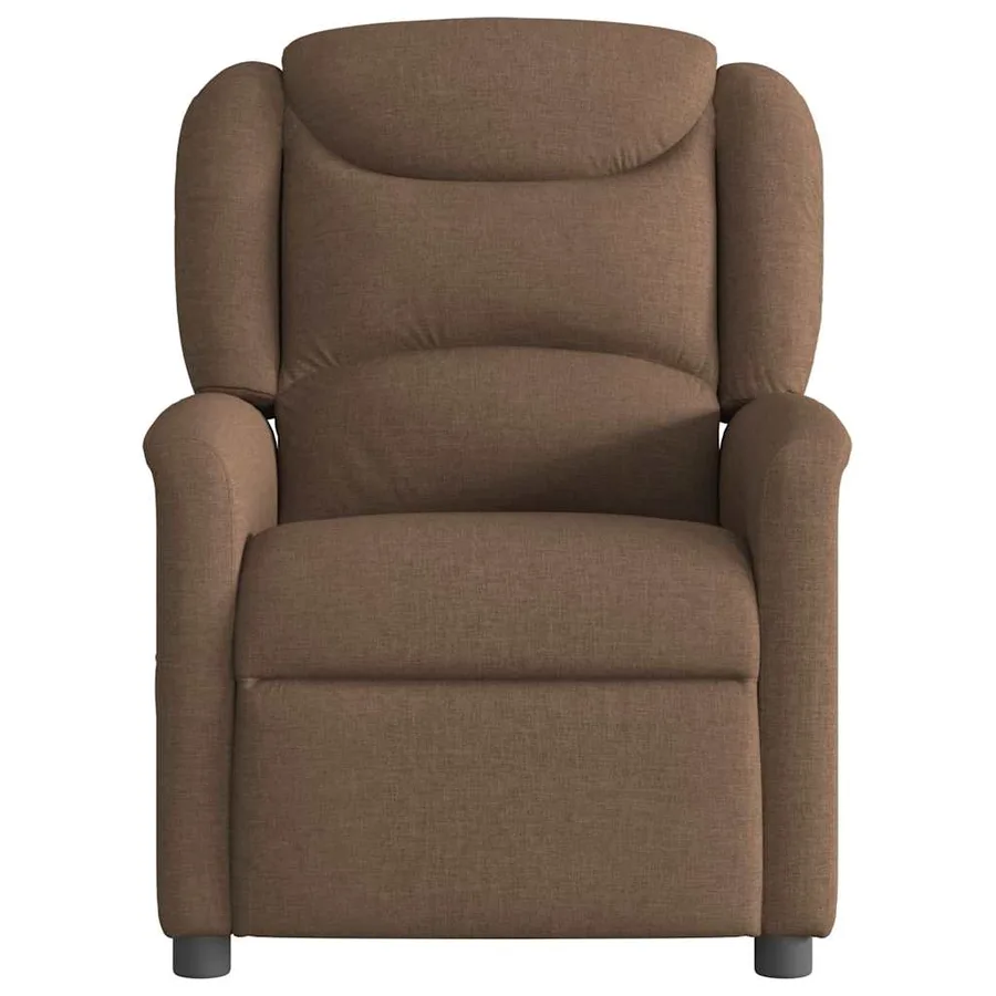 Fauteuil inclinable électrique Marron Tissu - 5