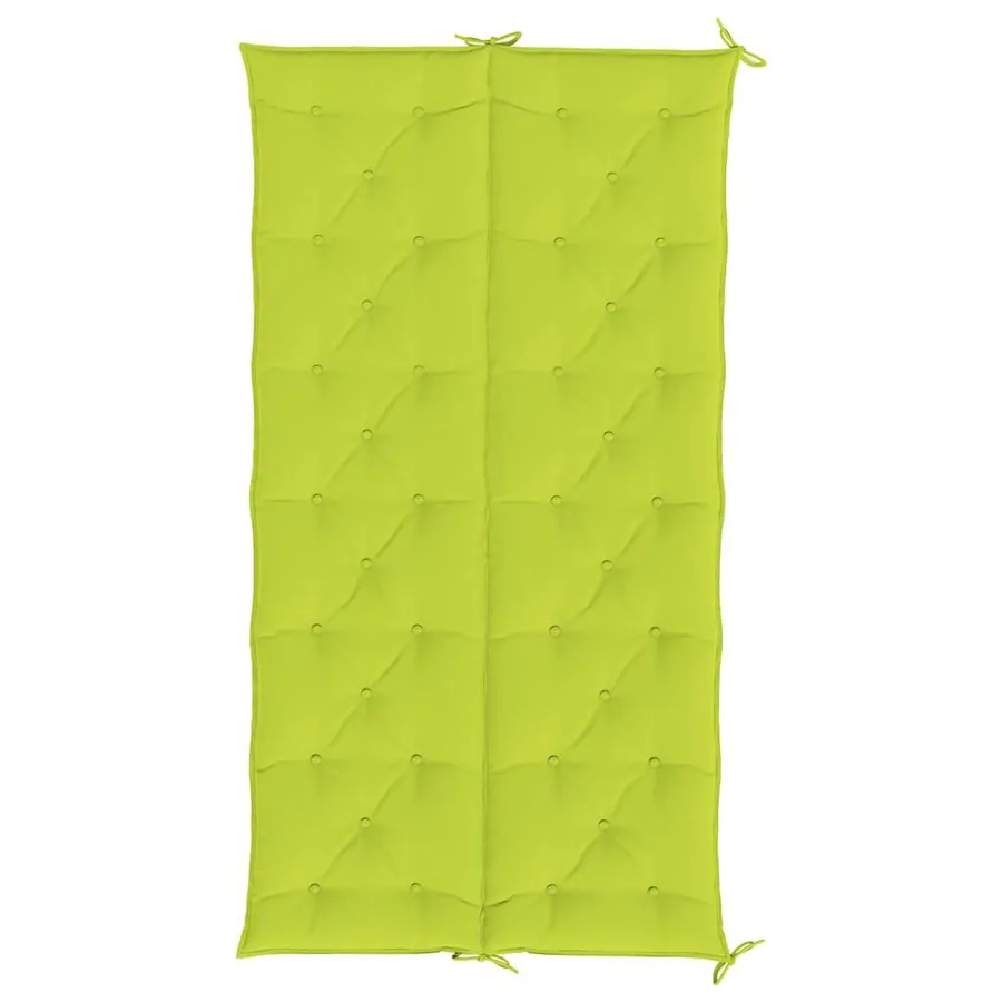 Coussin de banc de jardin vert vif 200x(50+50)x7cm tissu oxford - 6