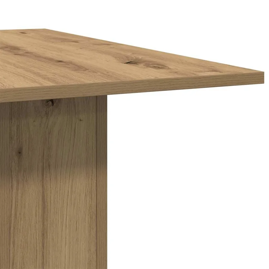Table à manger chêne artisanal 180x90x76 cm bois d'ingénierie - 8