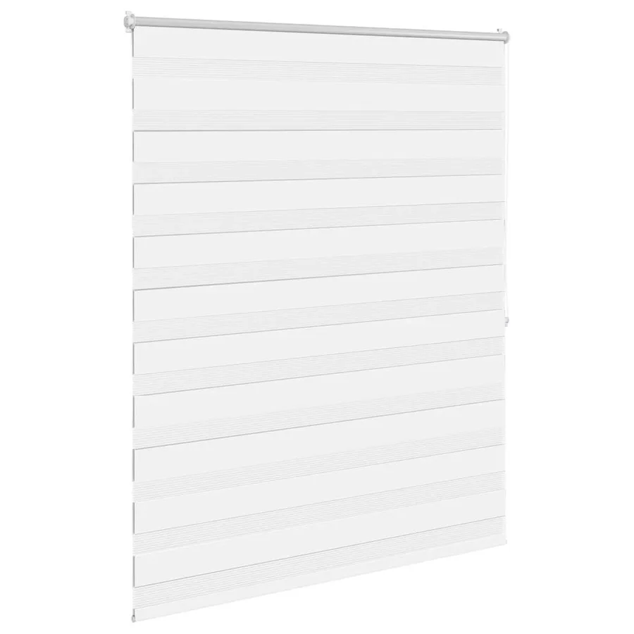 Store vénitien zébré 140,9 x 175 cm, largeur du tissu 136,7 cm, blanc - 3