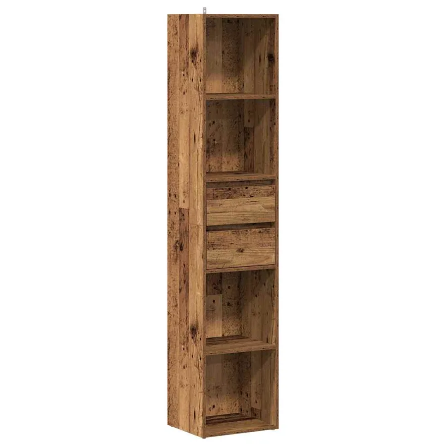 Bibliothèque vieux bois 36x30x171 cm bois d'ingénierie - 2