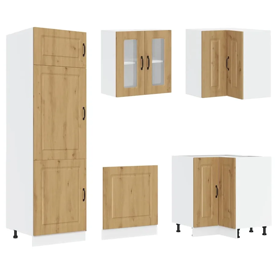 Ensemble d'armoires de cuisine 14 pcs Kalmar bois d'ingénierie - 5