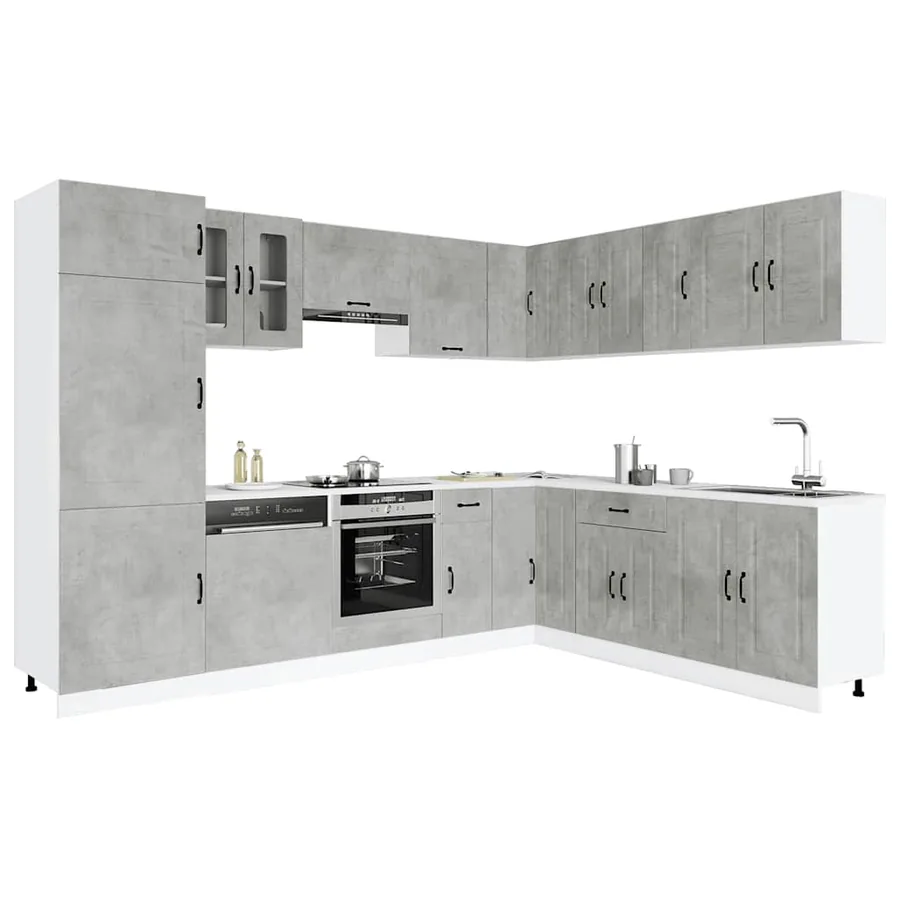 Ensemble d'armoires de cuisine 14 pcs Kalmar bois d'ingénierie