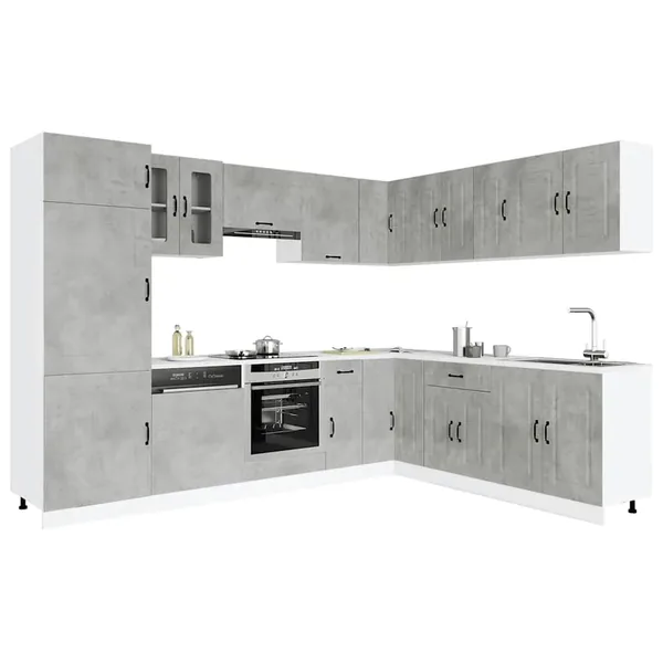 Ensemble d'armoires de cuisine 14 pcs Kalmar bois d'ingénierie