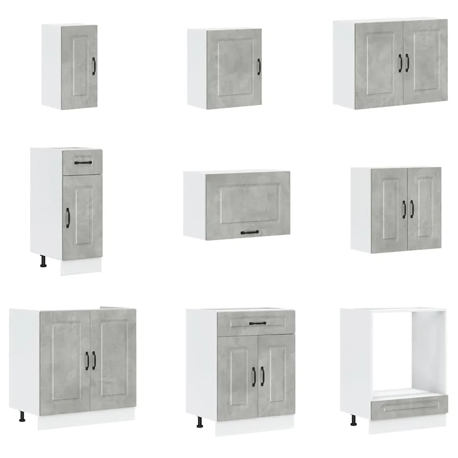 Ensemble d'armoires de cuisine 14 pcs Kalmar bois d'ingénierie - 4