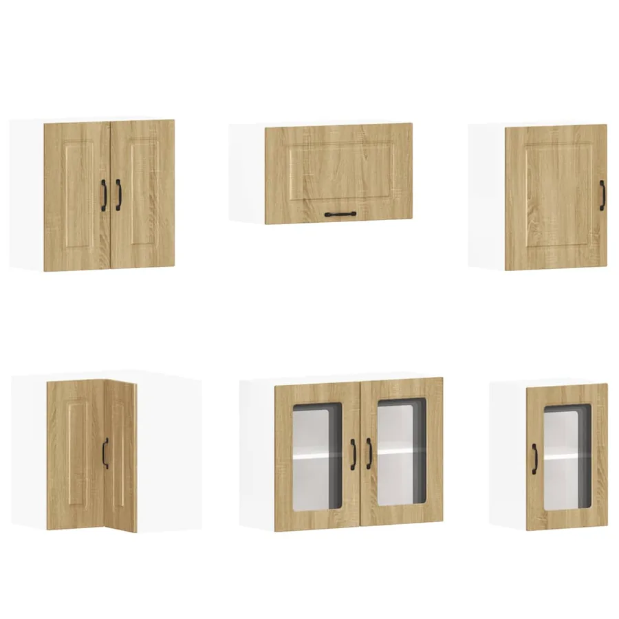 Ensemble d'armoires de cuisine 11 pcs Kalmar bois d'ingénierie - 5
