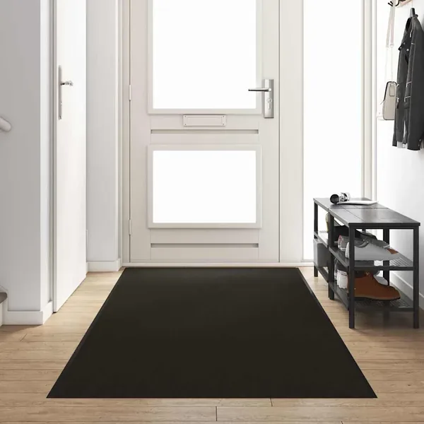 Tapis d'entrée Noir 120 x 400 cm 100% Polyamide