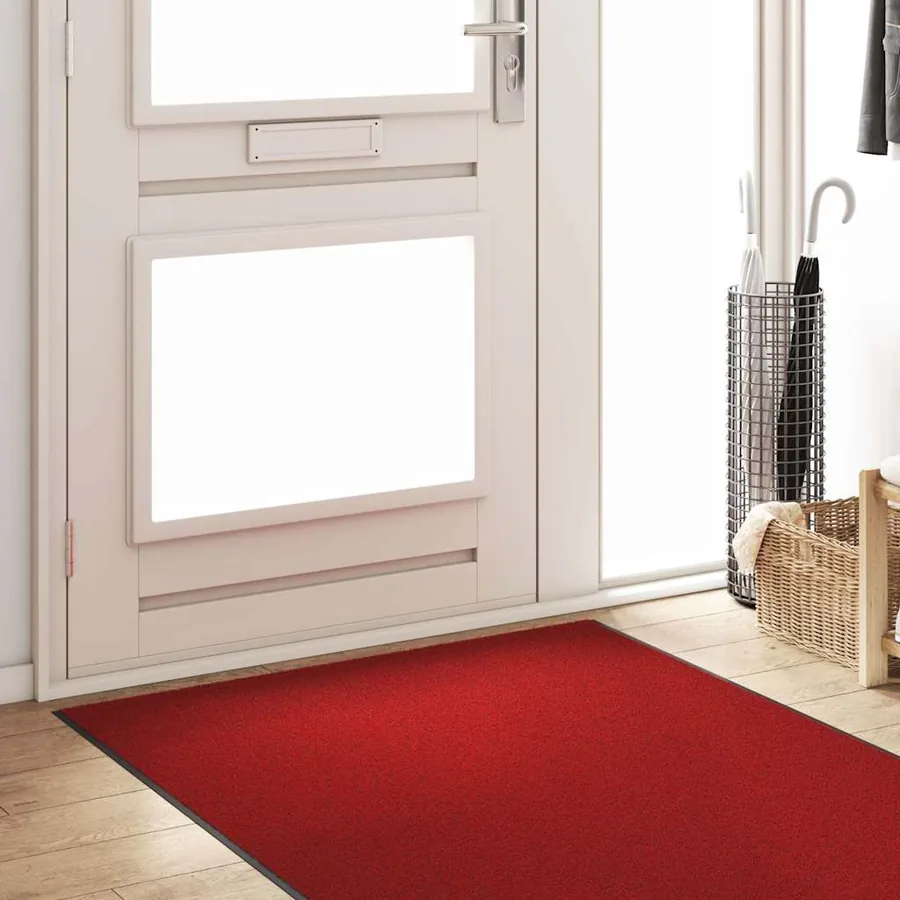 Tapis d'entrée Rouge et Noir 120 x 400 cm Polyamide et PVC - 3