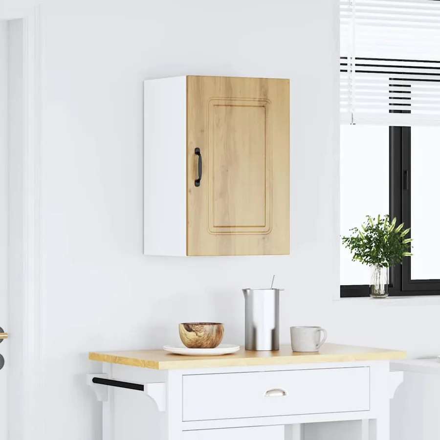 Armoire murale cuisine Kalmar chêne artisanal bois d'ingénierie - 3