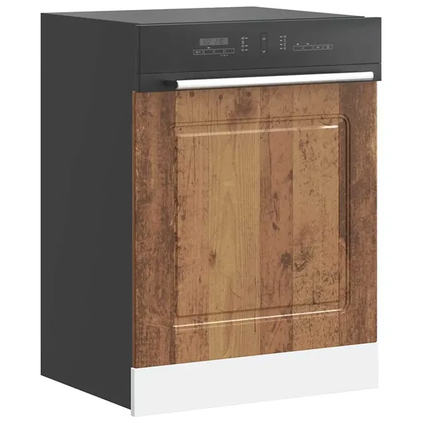 Panneau de lave-vaisselle Kalmar vieux bois 60x1,5x57 cm