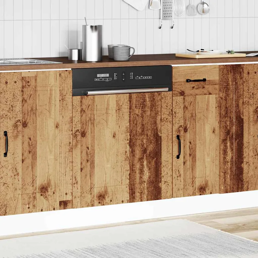 Panneau de lave-vaisselle Kalmar vieux bois 60x1,5x57 cm - 3