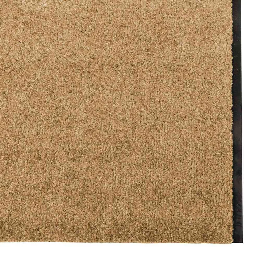 Tapis d'entrée Crème et noir 120 x 400 cm Polyamide et PVC - 4