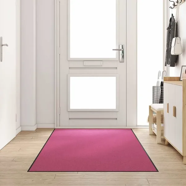 Tapis d'entrée Rose et Noir 120 x 300 cm 100% Polyamide
