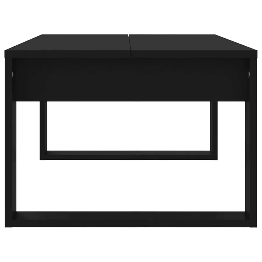 Table basse noir 102x50x35 cm bois d'ingénierie - 5