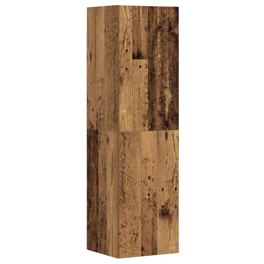 Meubles TV muraux 3 pcs vieux bois bois d'ingénierie - 5