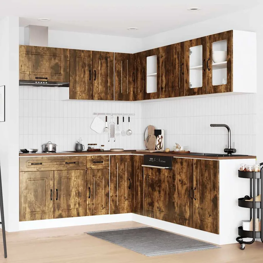 Ensemble d'armoires de cuisine 11 pcs Kalmar bois d'ingénierie - 3