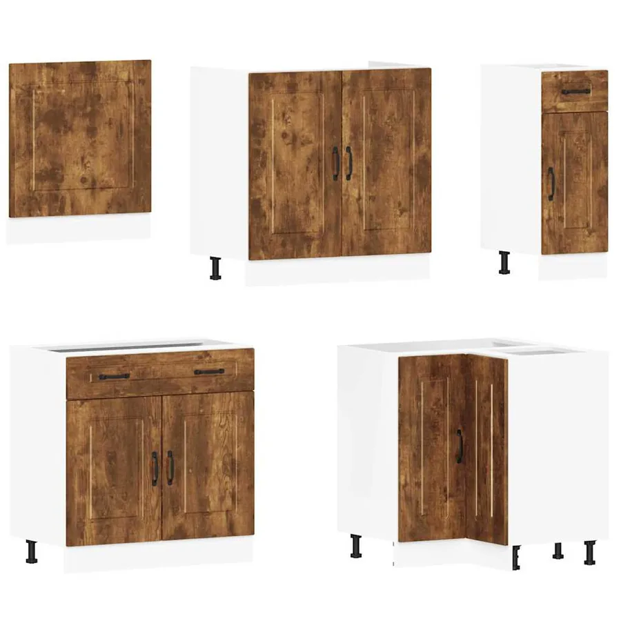 Ensemble d'armoires de cuisine 11 pcs Kalmar bois d'ingénierie - 4