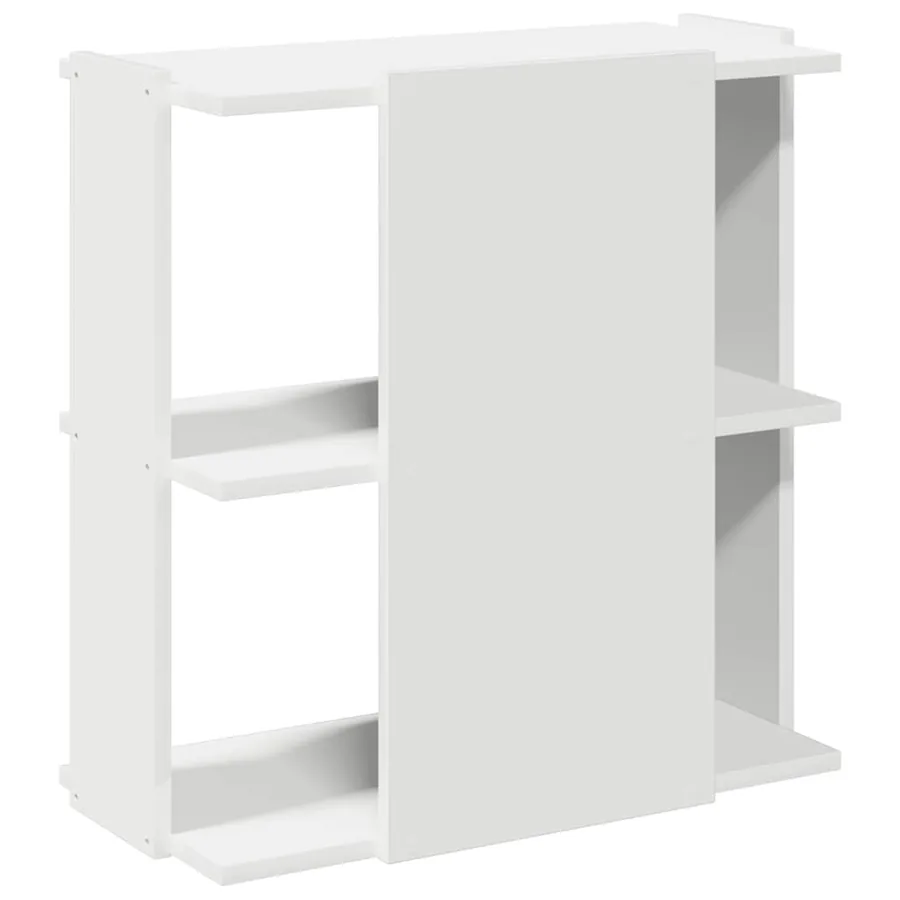 Bibliothèque à 3 niveaux blanc 60x30x60 cm bois d'ingénierie - 6