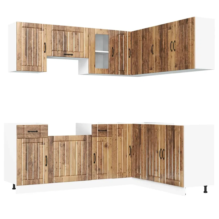 Ensemble d'armoires de cuisine 11 pcs Kalmar bois d'ingénierie - 2