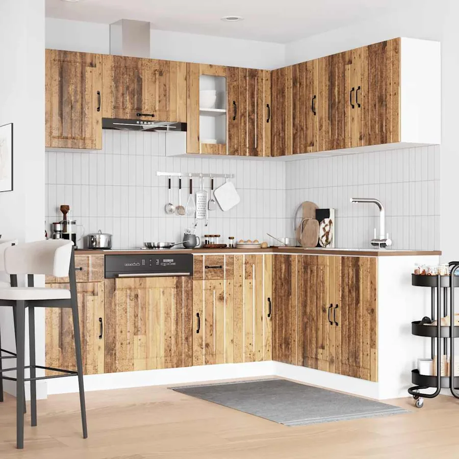 Ensemble d'armoires de cuisine 11 pcs Kalmar bois d'ingénierie - 3