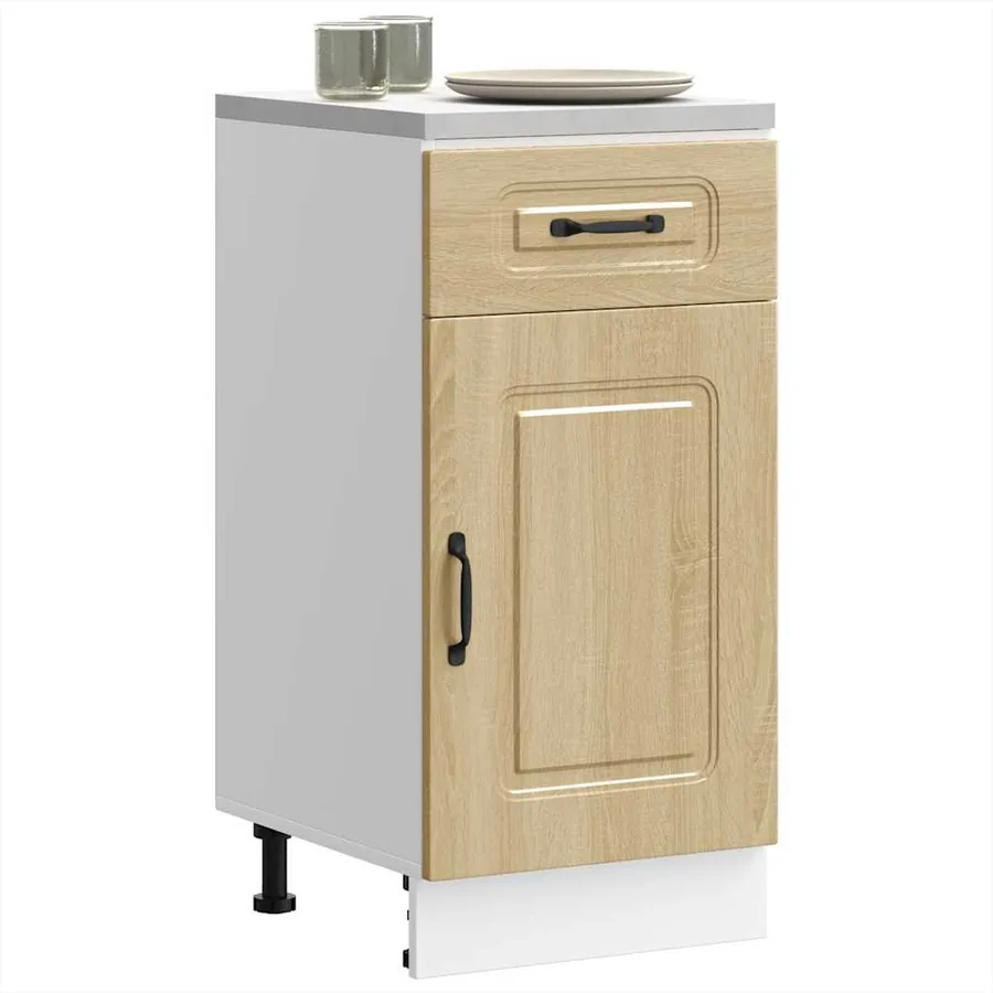 Armoire de cuisine Kalmar chêne sonoma bois d'ingénierie