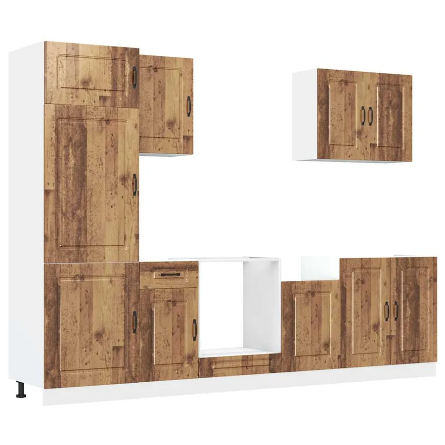 Ensemble d'armoires de cuisine 7 pcs Kalmar bois d'ingénierie - 2
