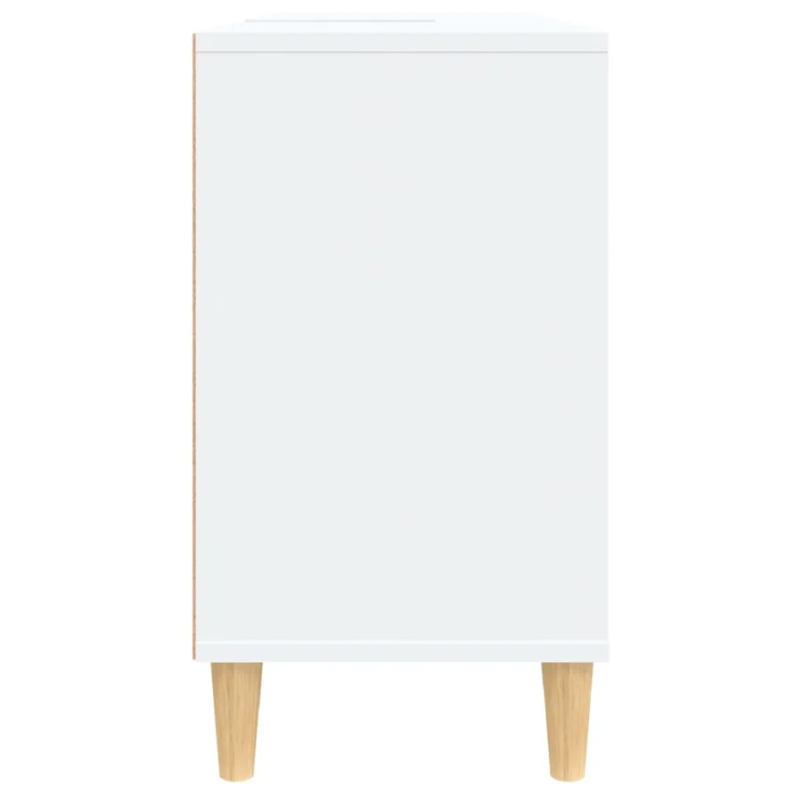 Meuble d'évier blanc 80x33x60 cm bois d'ingénierie - 8