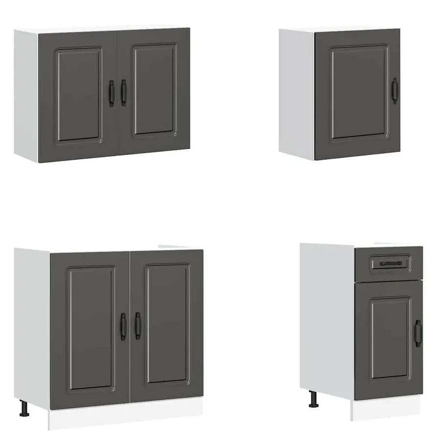Ensemble d'armoires de cuisine 7 pcs Kalmar bois d'ingénierie - 4