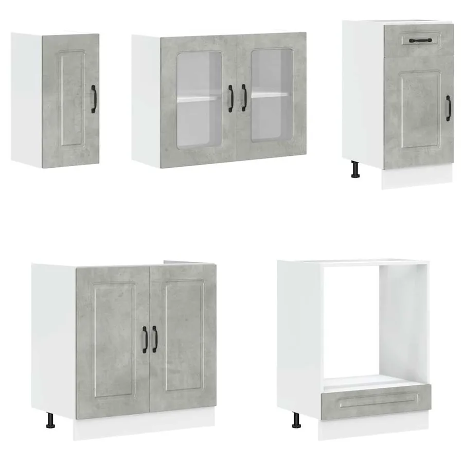 Ensemble d'armoires de cuisine 8 pcs Kalmar bois d'ingénierie - 4